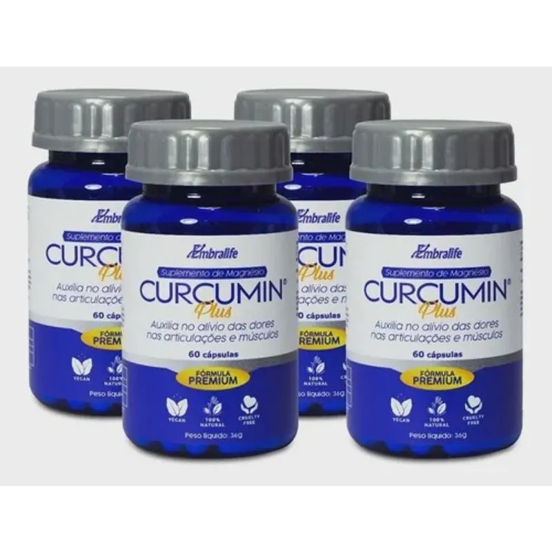 4 Suplemento Magnesio Curcumin Plus Premium Dimalato
