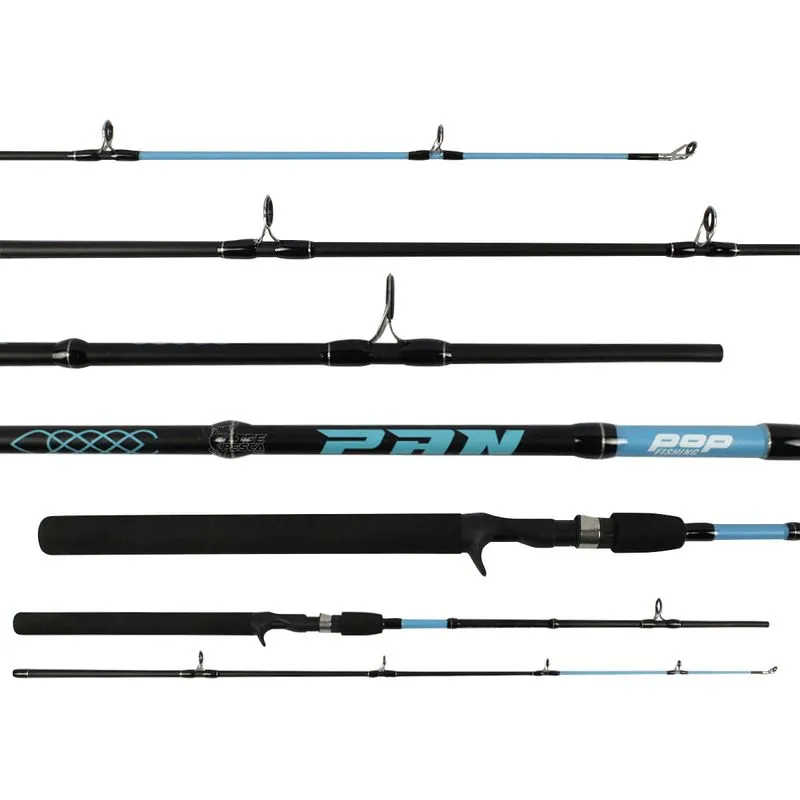 Vara Pop Fishing Pan C602hm 1,83m 6'0'' 15-30lb Carretilha 2 Partes 6 Passadores