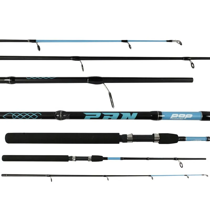 Vara Pop Fishing Pan S602hm 1,83m 6'0" 15-30lbs Molinete 2 Partes 6 Passadores
