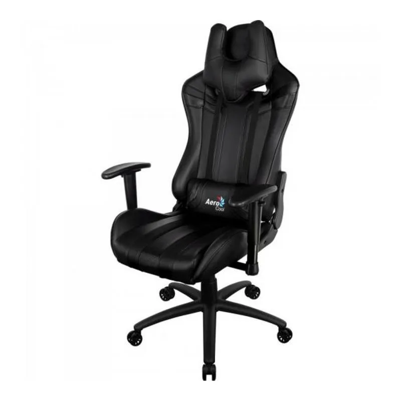 Cadeira Gamer AEROCOOL AC120 EN59633 (Preta, até 150kg, encosto e braços ajustáveis)