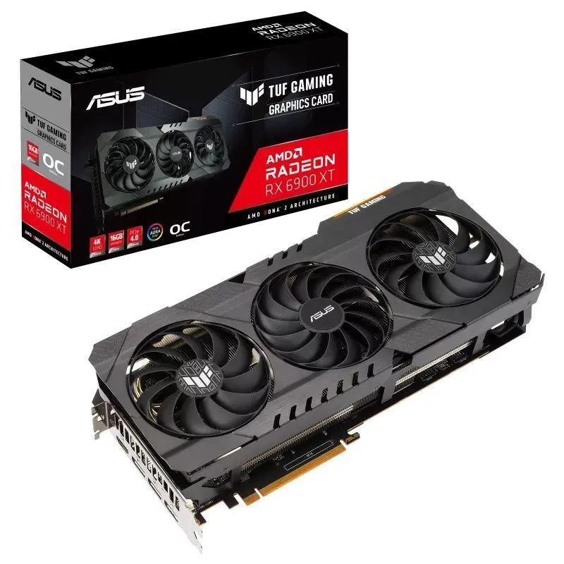 Placa De Vídeo Asus Tuf Amd Rx 6900xt - 16gb, 256bits