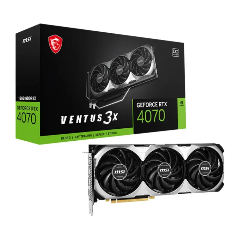 GeForce rtx 4070 12GB GDDR6 192bits - msi - Ventus 3X E1 oc Edition - 912-V512-027