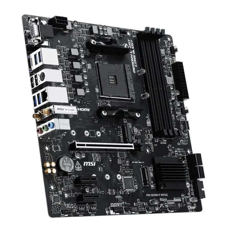 Placa mãe MSI PRO B550M-P WIFI6E / DDR4 - PRO-B550M-P