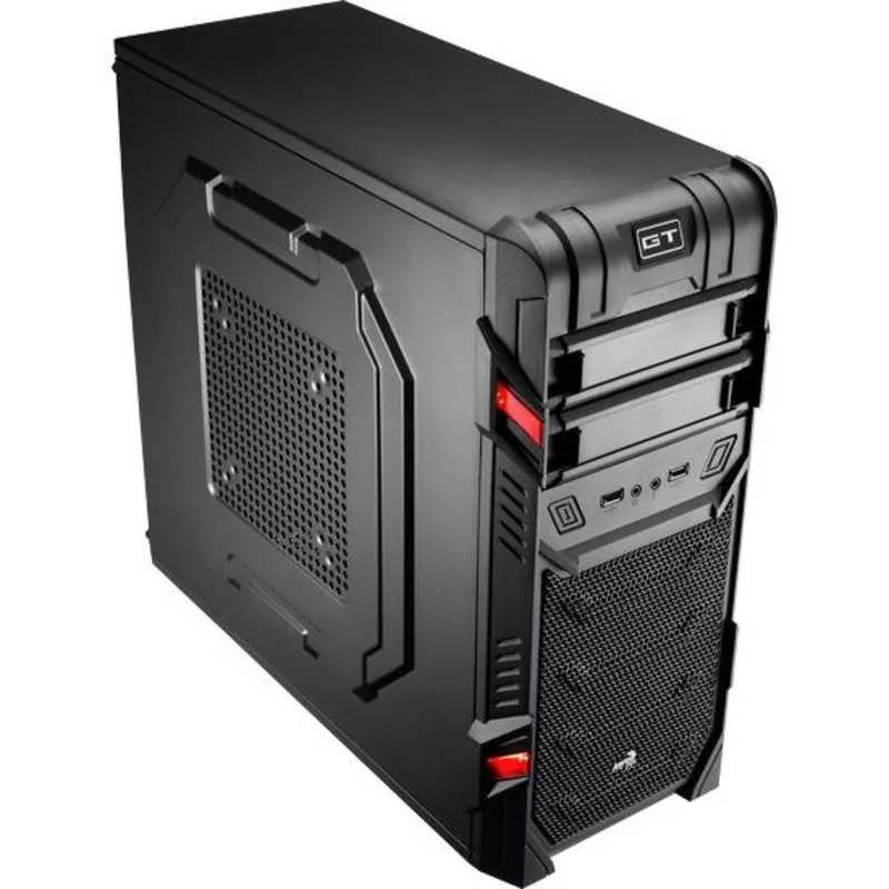 Gabinete ATX - AeroCool GT Black Advance - Preto