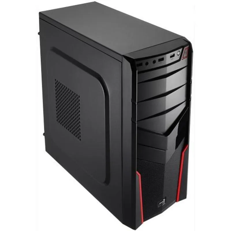 Gabinete ATX - AeroCool V2X Red Edition - Preto