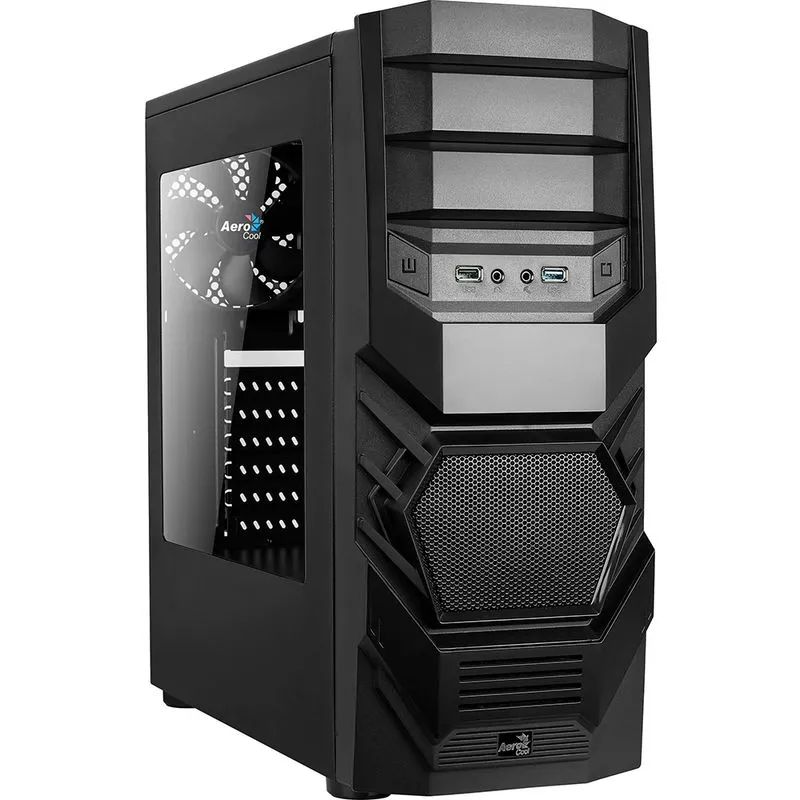 Gabinete ATX - AeroCool Cyclops (c/ janela) - Preto