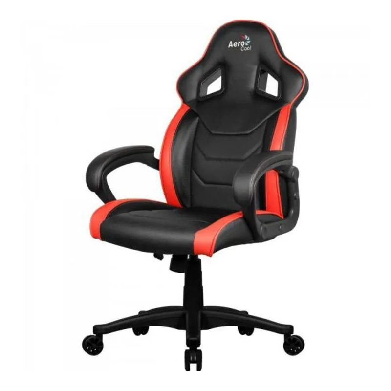 Cadeira Gamer THUNDERX3 AIR BC-1 EN61874 (Preta/Vermelha, até 150kg, encosto e braços fixos)