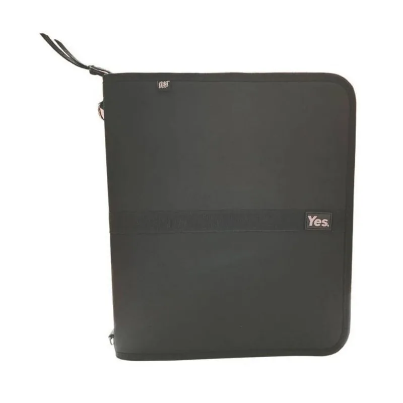 Fichário 4 Argolas Com Alça - Yes Preto