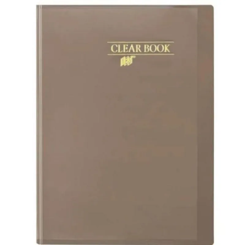 Pasta Catálogo Clear Book A4 10 Folhas Plástico - Yes - Fume