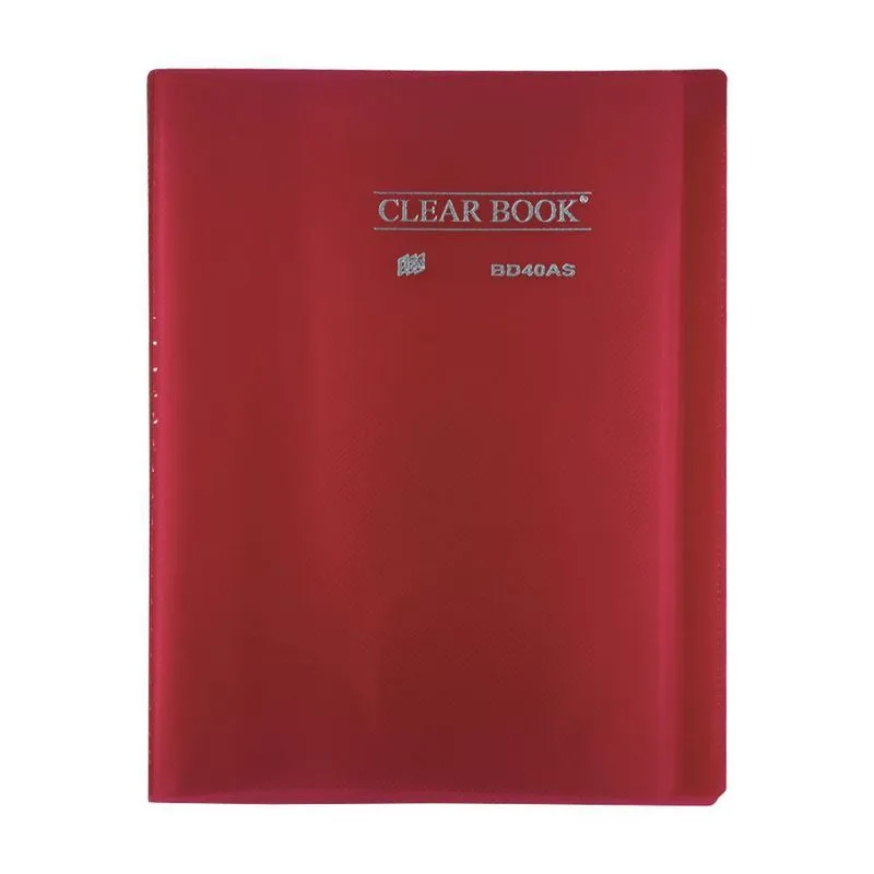 Pasta Catálogo A4 Yes 40 Envelopes Bd40As Clear Vermelho