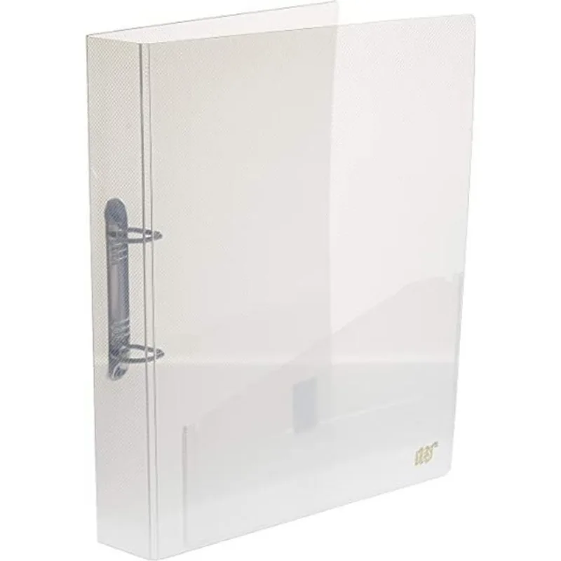 Fichário 2 Argolas Tamanho A4 - Transparente Cristal Yes