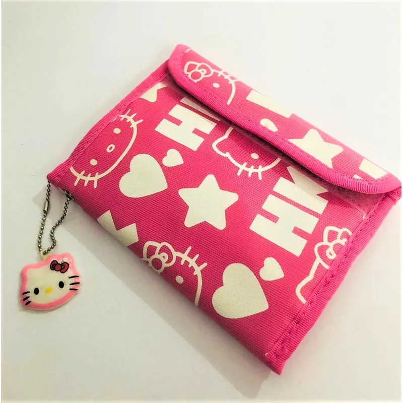 Yes Carteira Hello Kitty Rosa Com 3 Divisões