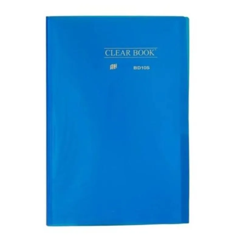 Pasta Catálogo 10 Folhas Ofício Clearbook -transparente Azul
