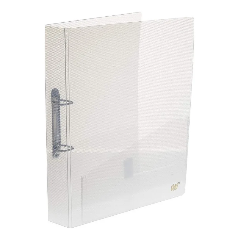Fichário Ofício Para Arquivo 2 Argolas Transparente Cristal