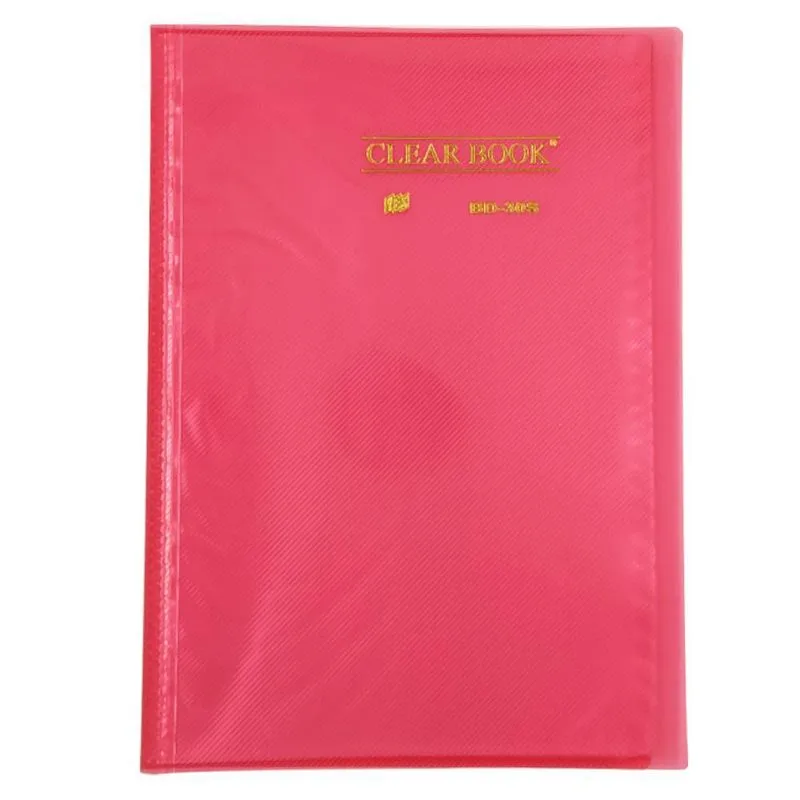 Pasta Catálogo Ofício Yes 30 Envelopes Bd30s Clear Vermelho