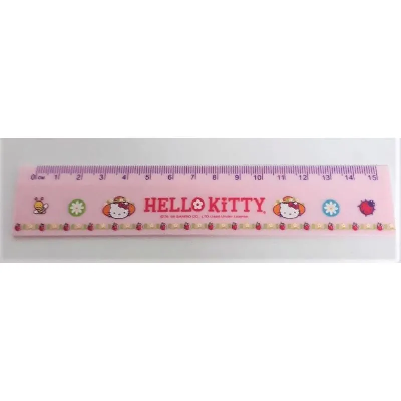 Yes Régua Plástica Hello Kitty Desenhos 15 Cm