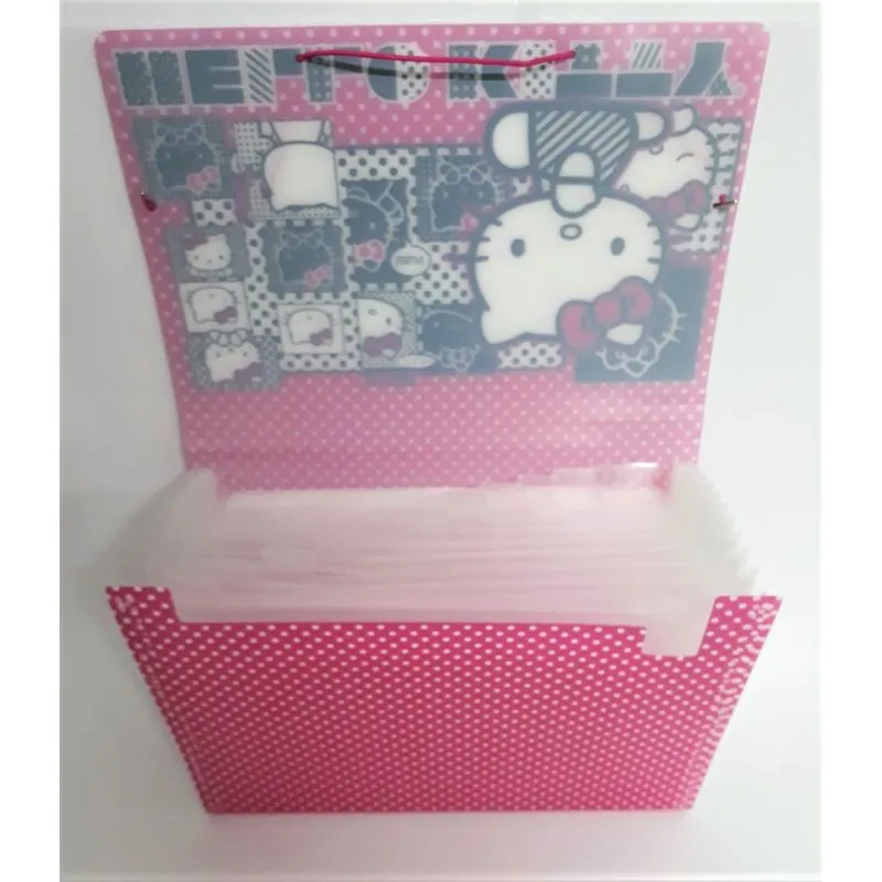 Yes Pasta Hello Kitty Sanfonada Com 12 Divisórias