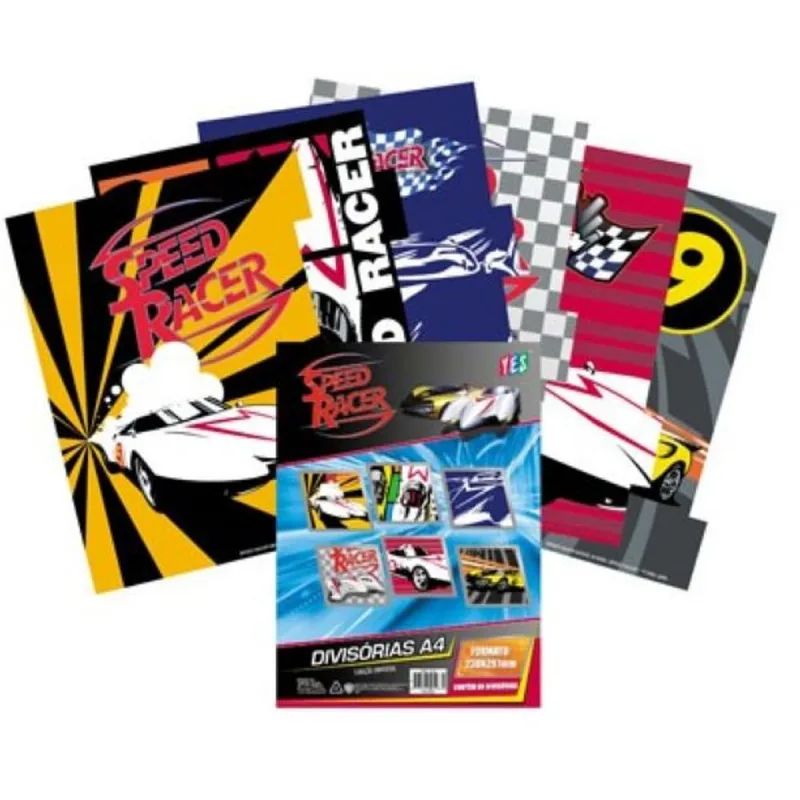 Yes Kit Divisórias Speed Racer Com 6 Divisões A4