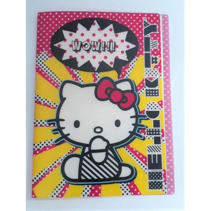 Yes Pasta Hello Kitty Catálogo Com Plásticos Transparentes