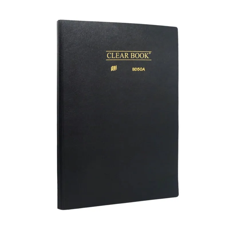 Pasta Catálogo C/ 50 Sacos Plásticos A4 Clearbook Preto Yes BD50A PT Yes