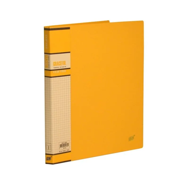 Pasta Grampo Mola A4 Polipropileno Opaca AMARELO