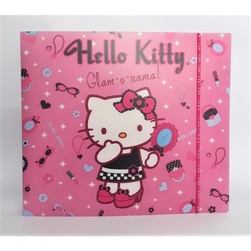 Yes Fichário Hello Kitty C/elástico Scrapbook C/10 Sacos