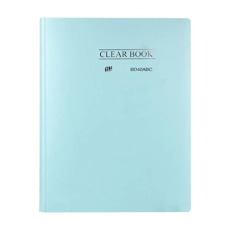 Pasta Catálogo 40 Fls A4 Clearbook Azul Pastel -yes Brasil