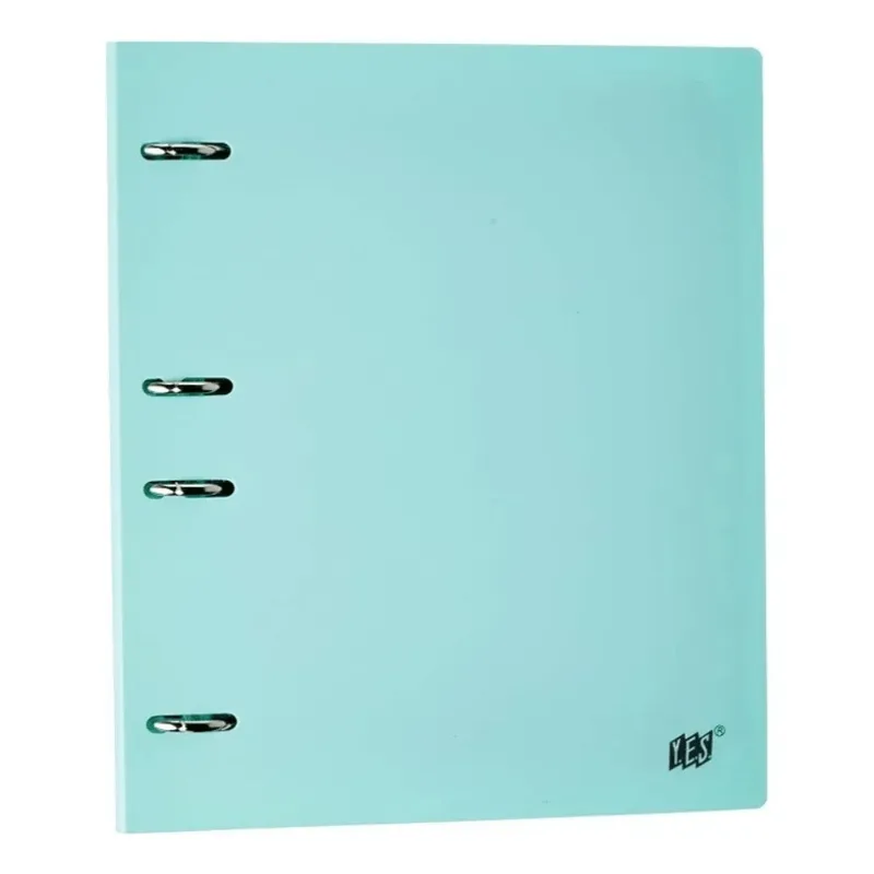 Caderno Argolado Fichário Azul Pastel Yes B5 Material Escolar Universitário Colegial