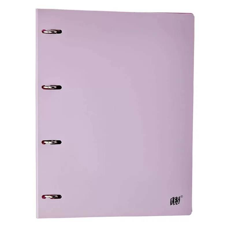 Fichário 4 Argolas - 96 Folhas - Tom Pastel - Yes Lilas