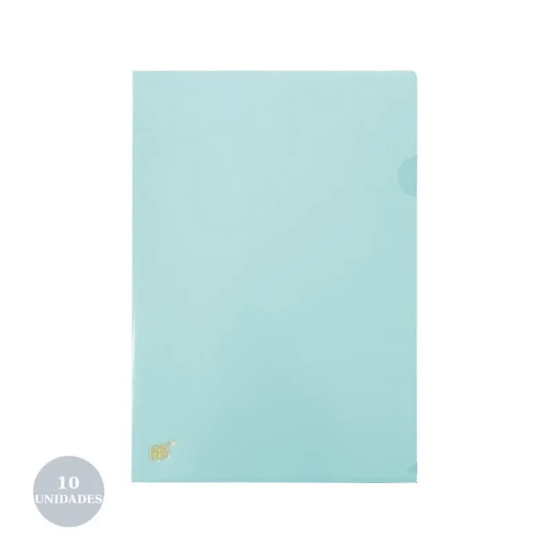 Pasta L A4 Yes L310BC Azul Pastel C/10