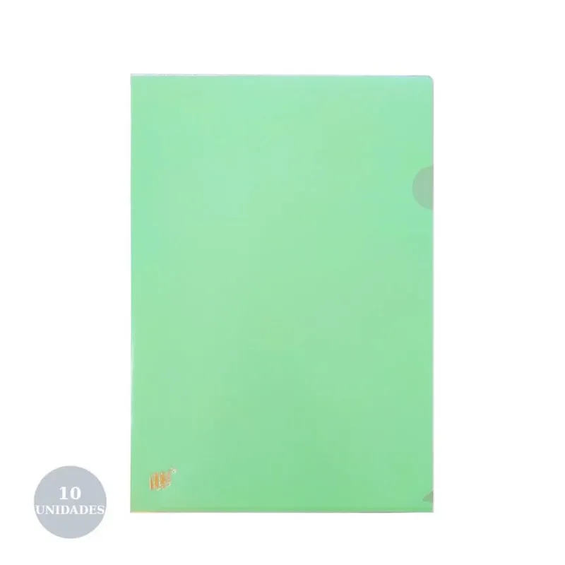 Pasta L A4 Yes L310BC Verde Pastel C/10