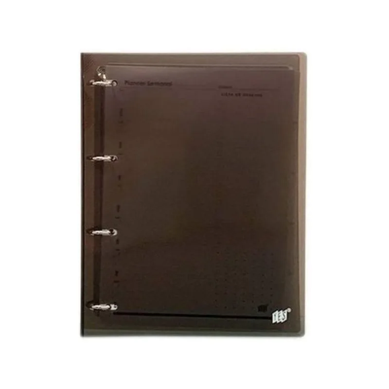 Caderno Argolado Fichário Escolar Fume Cristal A4 Yes