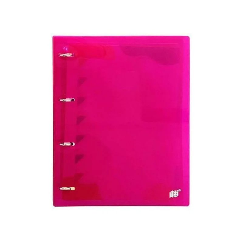 Caderno Argolado Fichário Escolar Rosa Cristal A4 Yes