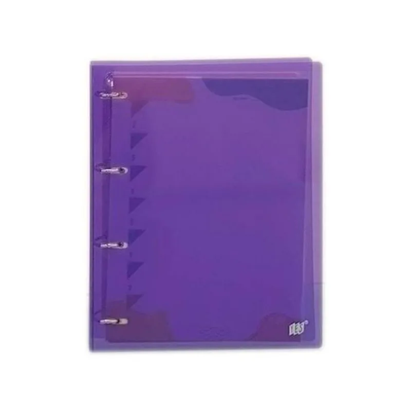 Caderno Argolado Fichário Escolar Lilás Cristal A4 Yes