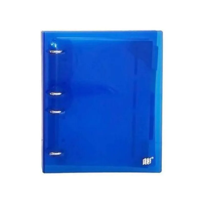 Caderno Argolado Fichário Azul Cristal Yes B5 Universitário