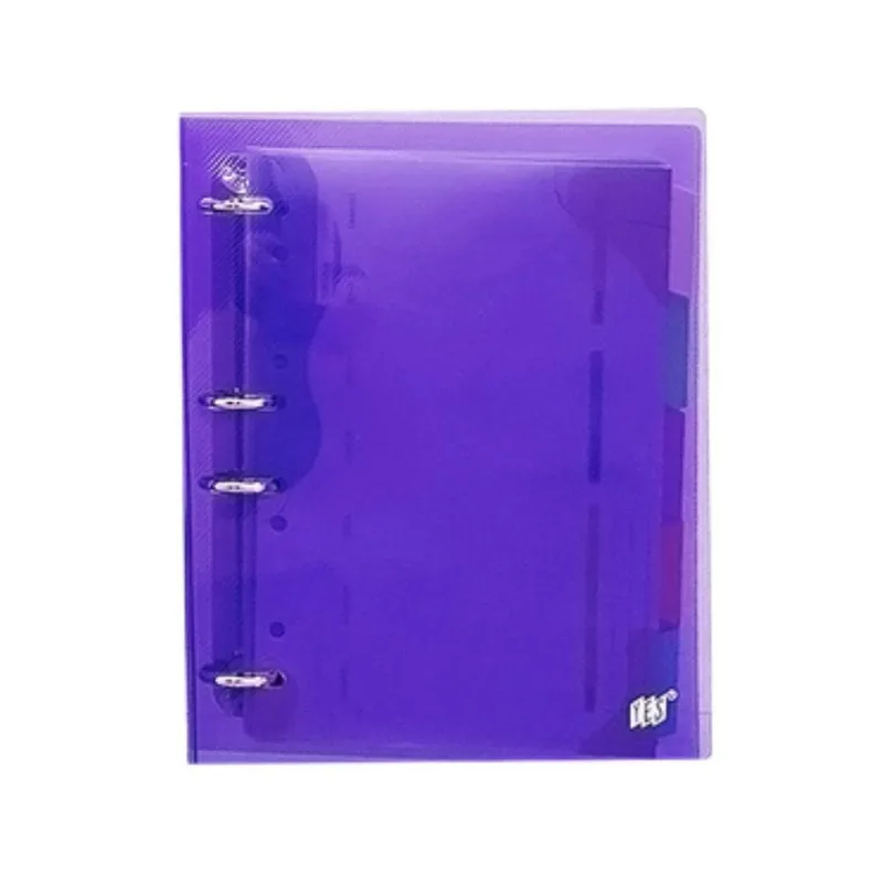 Caderno Argolado Fichário Lilás Cristal Yes B5 Universitário