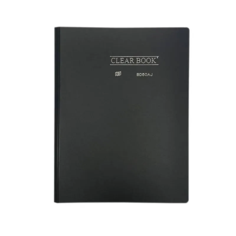 Pasta Catalogo Clear Book A4 Com 50 Folhas - Yes - Preto Yes