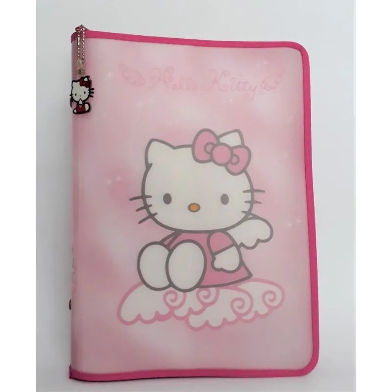 Yes Pasta Hello Kitty Colegial Anjinho Rosa Com Ziper Of