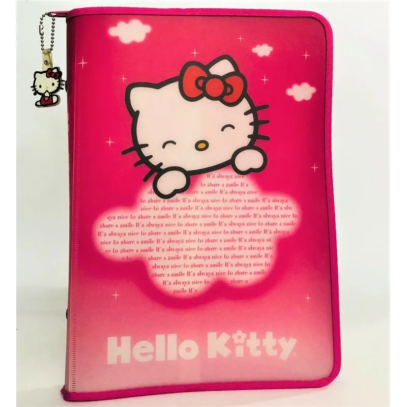Yes Pasta Hello Kitty Colegial Rosa Sky Com Ziper Of