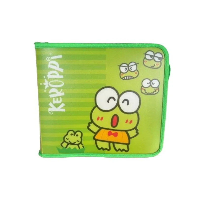Porta Objeto Cd Yes Keroppi Verde Com 12 Plásticos Lacrado Compacto Prático Video Música Organização