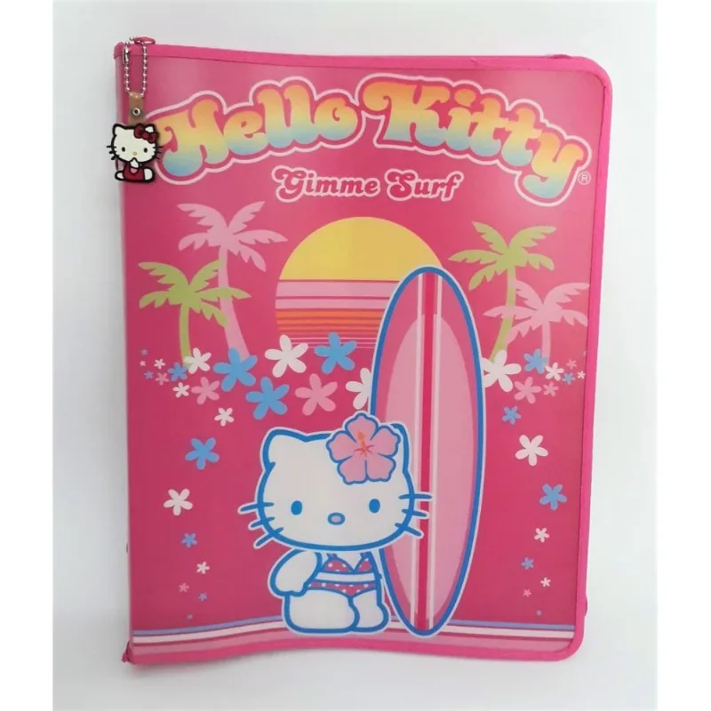 Yes Fichário Hello Kitty Surf A4 Com Ziper Of