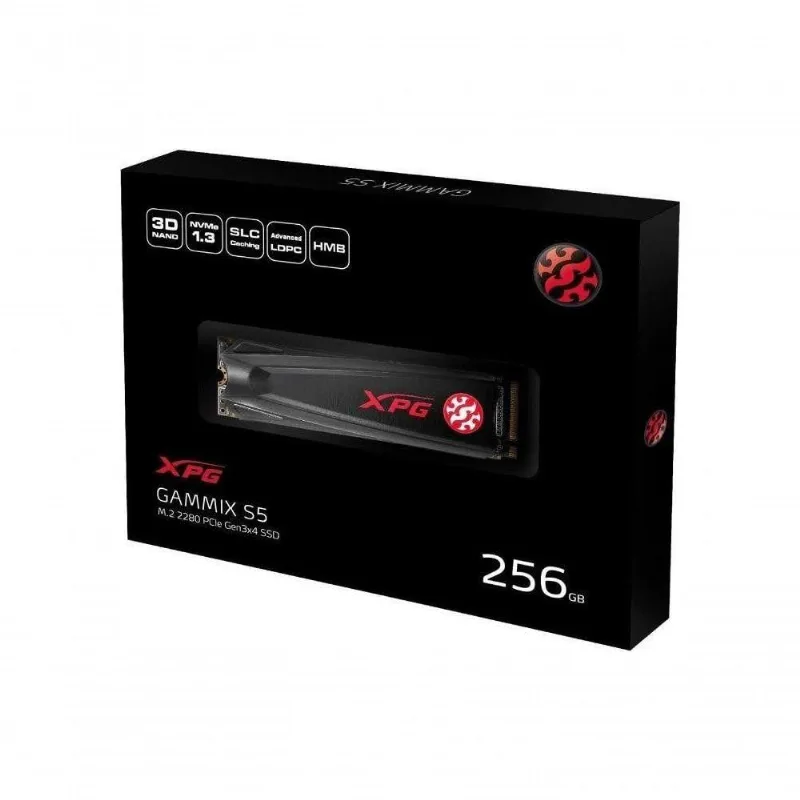 Ssd Adata Xpg Gammix S5 256Gb M.2 Pcie - Agammixs5-256Gt-C