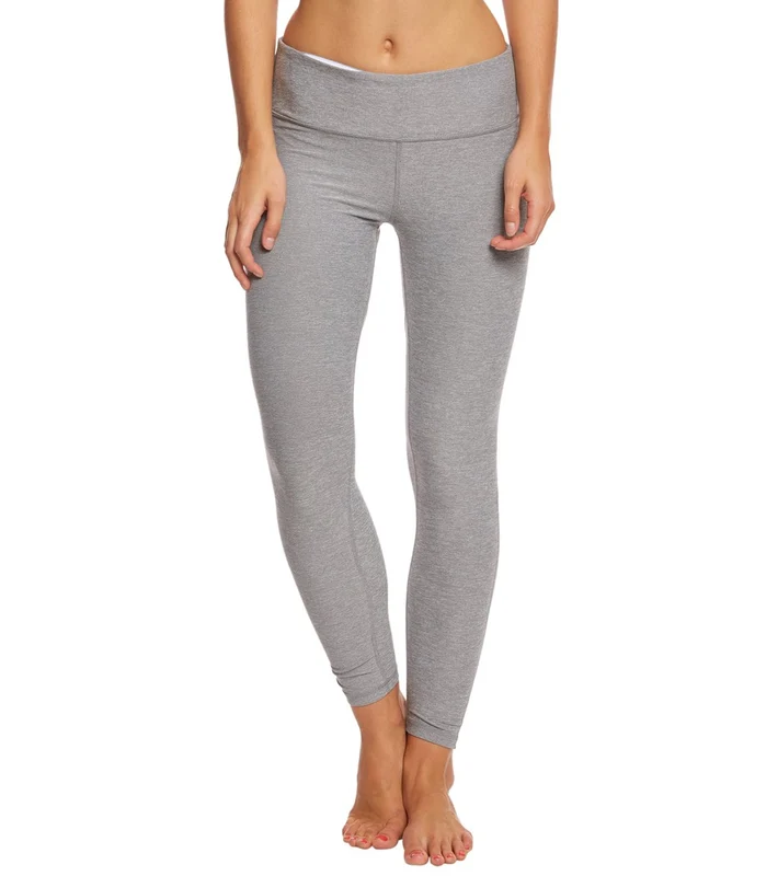 Glyder Peek-a-Boo Yoga Leggings Frost Grey Melange / L