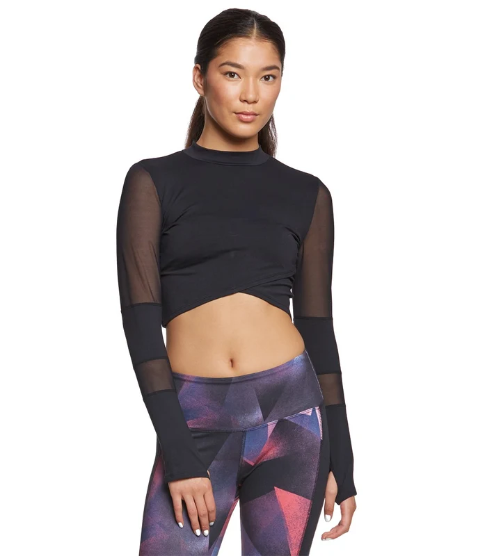 Glyder Black Moon Mock Neck Long Sleeve Top Black / XS