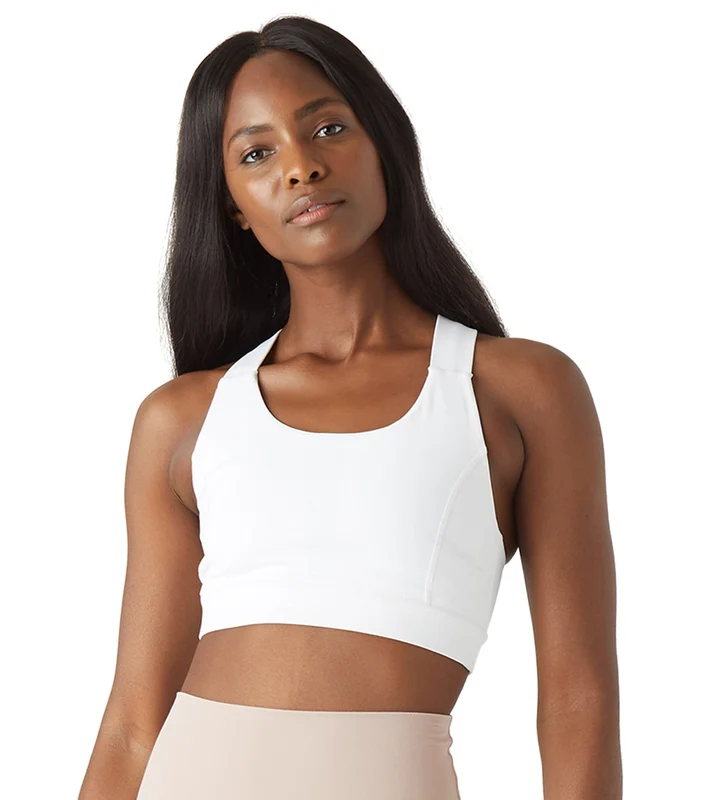Glyder Full Force Yoga Sports Bra White / S