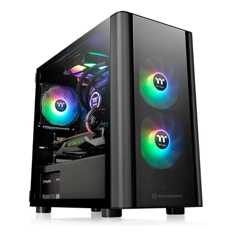 Gabinete Tt V150 Tg/black/win/temp.glass*2/spcc Ca-1r1-00s1wn-00#