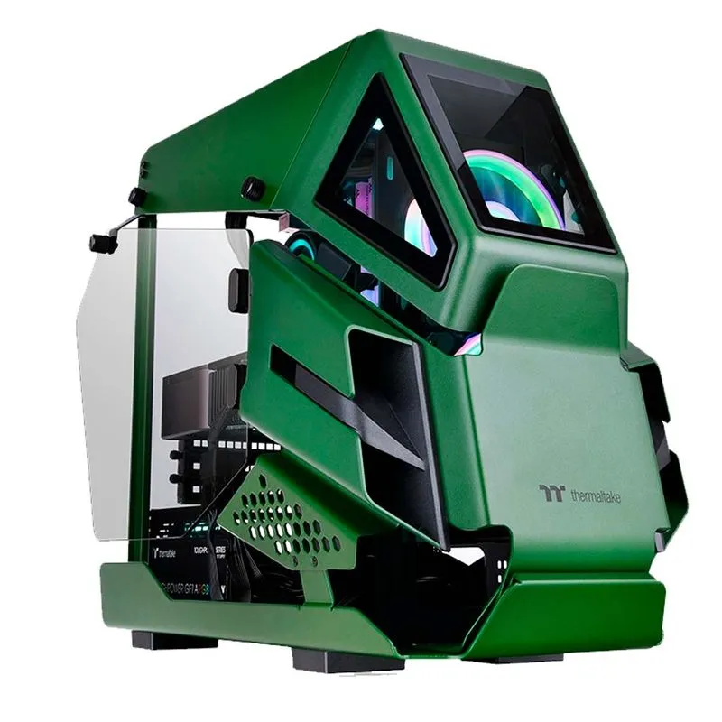 Gabinete Tt Ah T200 Open Frame Micro Case/tg/verde Ca-1r4-00scwn-00#