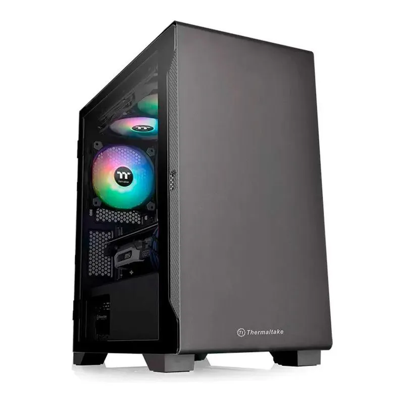 Gabinete Tt S100tg Micro Case Temp.glass Blk 600w Wht Ca-3q9-60s1wz-00