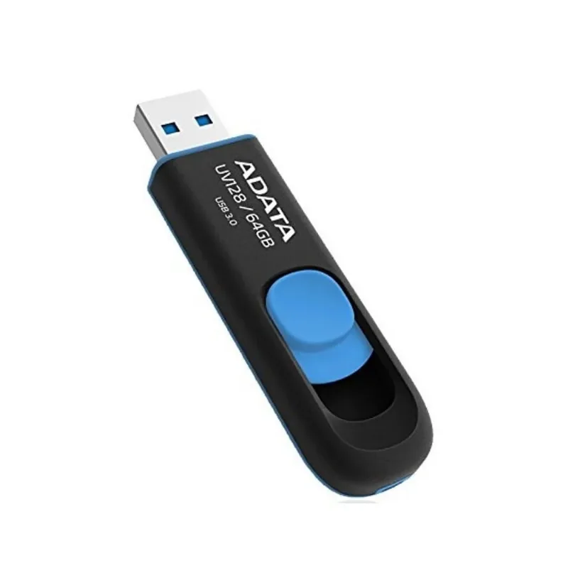 Pen Drive A-Data UV128 64GB Azul - pn # AUV128-64G-RBE