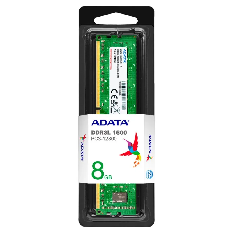 Memoria RAM Adata 8GB 1600Mhz DDR3L UDIMM ADDU1600W8G11-S